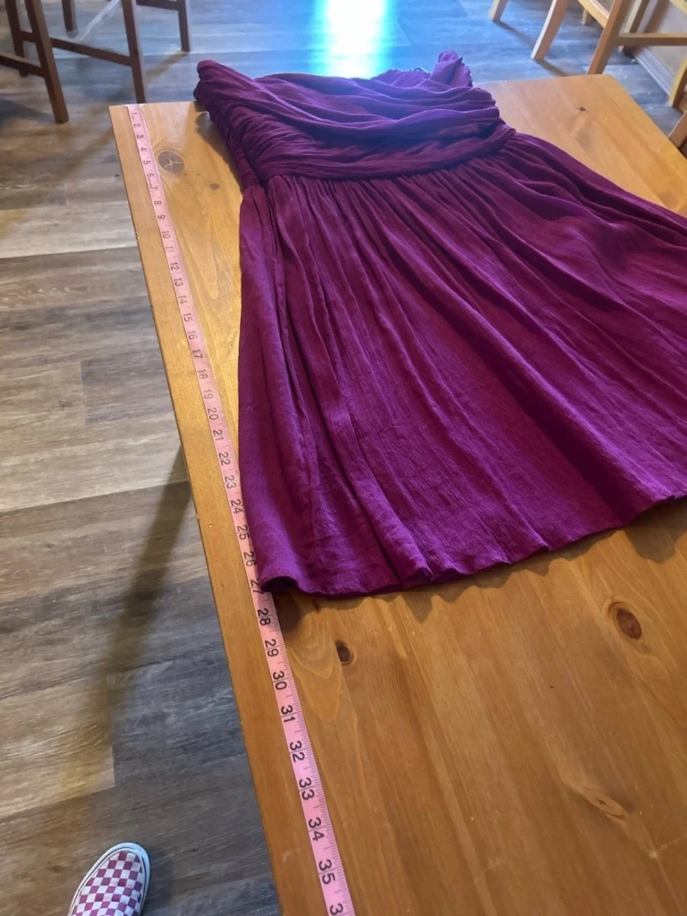 J. Crew Soze 14 Strapless Arabelle 100% Silk Chiffon Dress